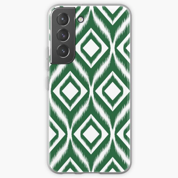 Ikat pattern ethnic tribal textile fabric aztec motif geometric mandalas native boho bohemian carpet African American digital paper Samsung Galaxy Soft Case