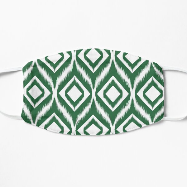 Ikat pattern ethnic tribal textile fabric aztec motif geometric mandalas native boho bohemian carpet African American digital paper Flat Mask