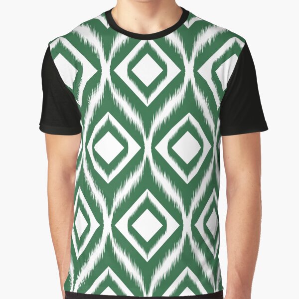 Ikat pattern ethnic tribal textile fabric aztec motif geometric mandalas native boho bohemian carpet African American digital paper Graphic T-Shirt
