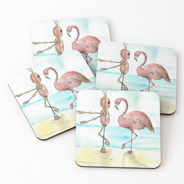 Item preview, Robot Meets Flamingo designed and sold by Guidiart.