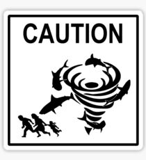 Sharknado Crossing Sticker