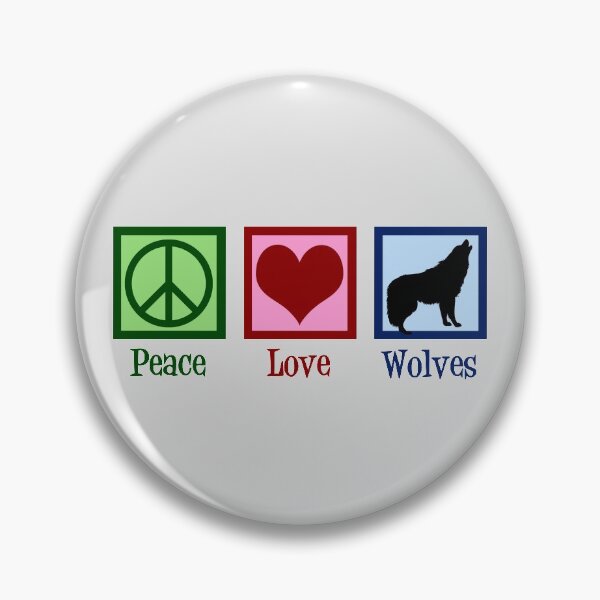 Item preview, Peace Love Wolves designed and sold by Epic Love Designs.