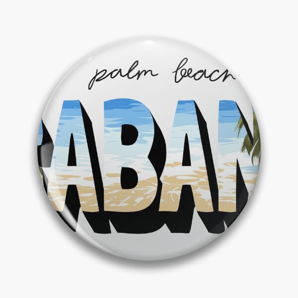 Item preview, Palm Beach Cabana Slogan Beach Palm Trees Background designed and sold by Peekonet.