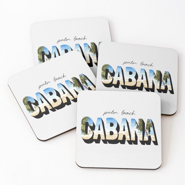 Item preview, Palm Beach Cabana Slogan Beach Palm Trees Background designed and sold by Peekonet.