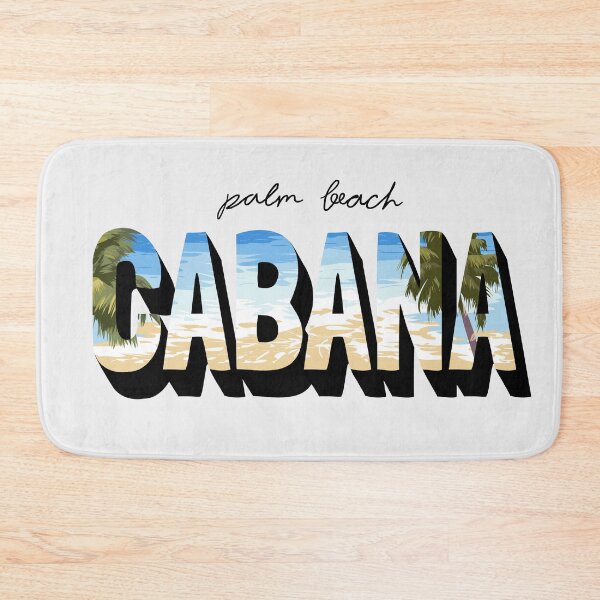 Item preview, Palm Beach Cabana Slogan Beach Palm Trees Background designed and sold by Peekonet.