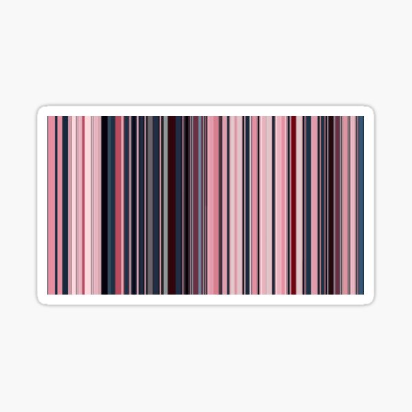 Multi Color Vertical Stripes 12 Sticker