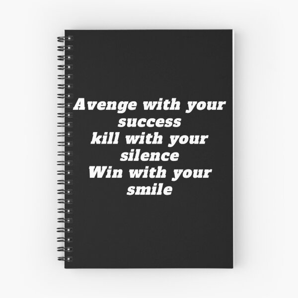 Item preview, Revenge with your success, Kill with your silence, Win with your smile designed and sold by Marouane21.