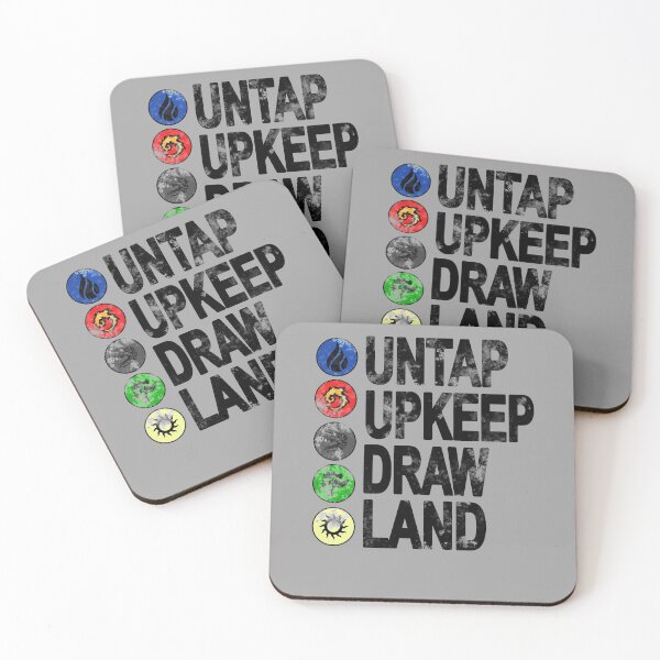 Item preview, MTG Untap Upkeep Draw Land designed and sold by MWDG-DesignsMTG.
