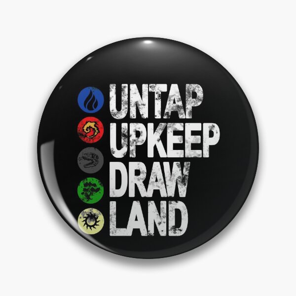 Item preview, MTG Magic Phases - Untap Upkeep Draw Land designed and sold by MWDG-DesignsMTG.