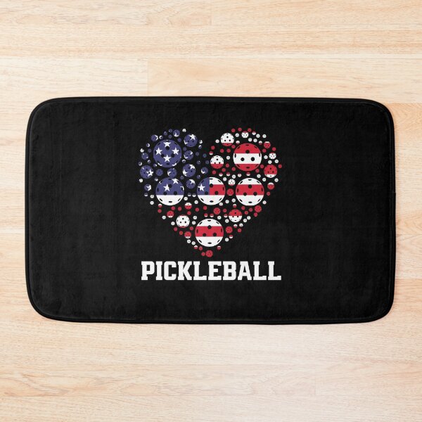 Item preview, Paddleball Sports US Flag Patriotic Pickleball Heart designed and sold by ShopTheStyle.
