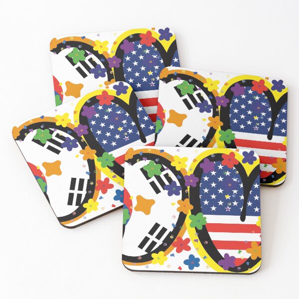 Item preview, Korean American Love Flag | sticker | T-shirt | DesignBrand designed and sold by DESIGNBRAND.