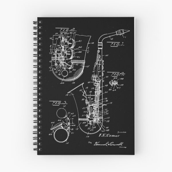 Item preview, Saxophone Player Cool Patent Style Alto Sax designed and sold by weirdrelatives.