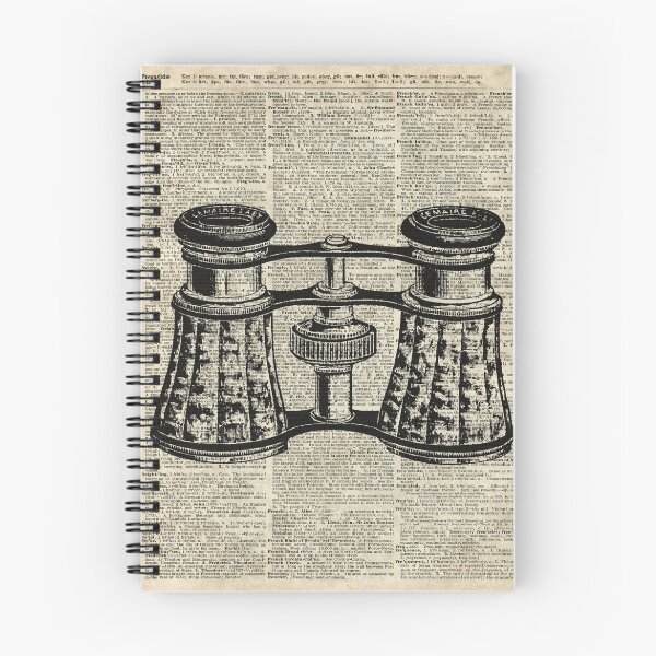 Item preview, Antique Binoculars Engraving ,Dictionary Page Art  designed and sold by DictionaryArt.
