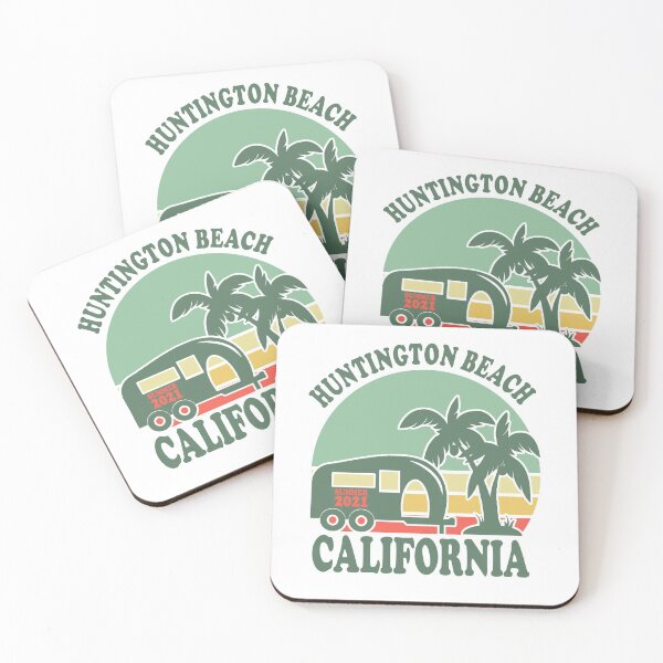 Item preview, Huntington Beach South California Summer 2021 Vintage Palm Trees Retro Sunset designed and sold by ZEROXCOOL.