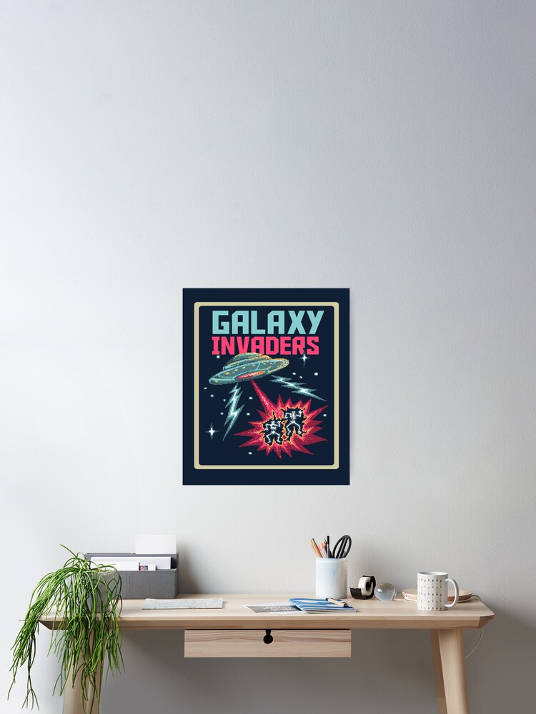Pixel Art Vector Illustration Alien Space UFO Invaders with