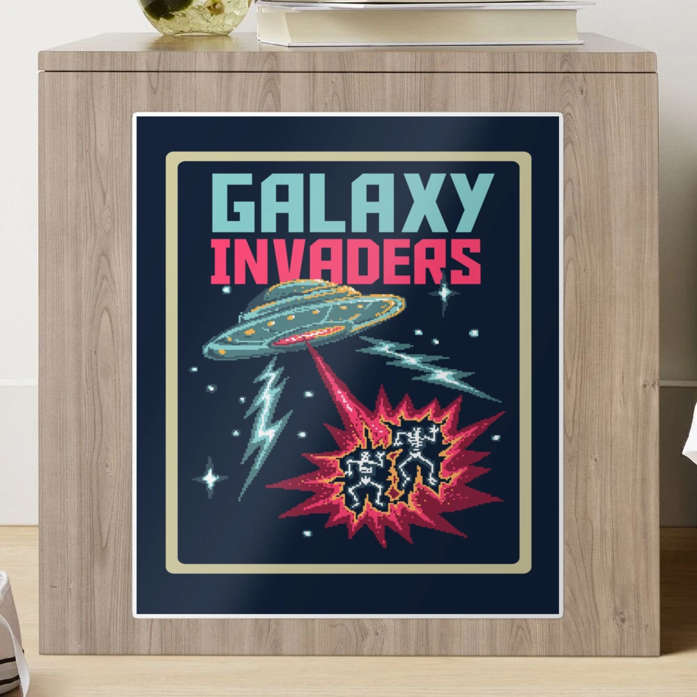 Pixel Art Vector Illustration Alien Space UFO Invaders with