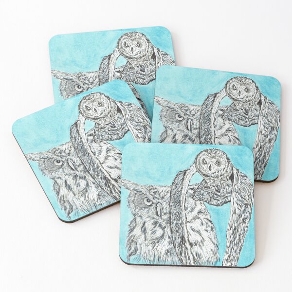 Item preview, owls designed and sold by Guidiart.