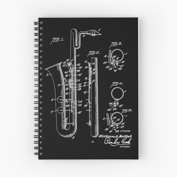 Item preview, Saxophone Player Cool Patent Style Bari Sax designed and sold by weirdrelatives.