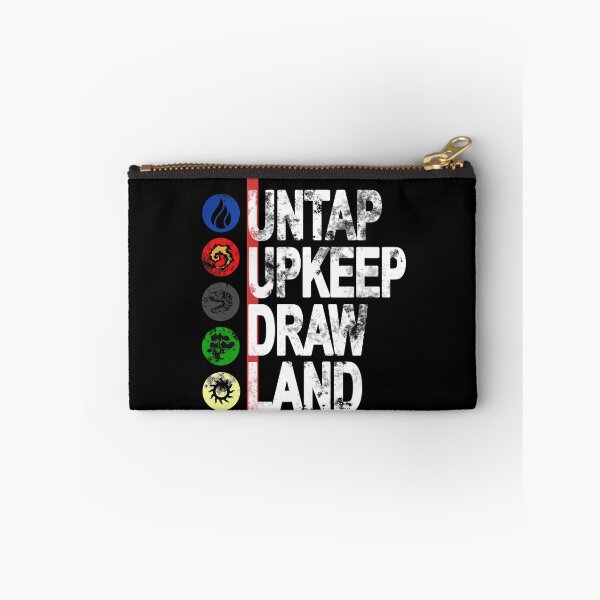 Item preview, MTG Magic Phases - Untap Upkeep Draw Land red designed and sold by MWDG-DesignsMTG.
