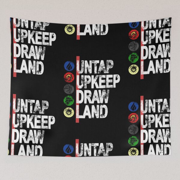 Item preview, MTG Magic Phases - Untap Upkeep Draw Land red designed and sold by MWDG-DesignsMTG.