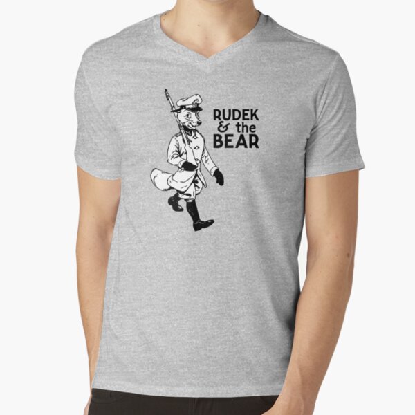 Rudek and the Bear V-Neck T-Shirt