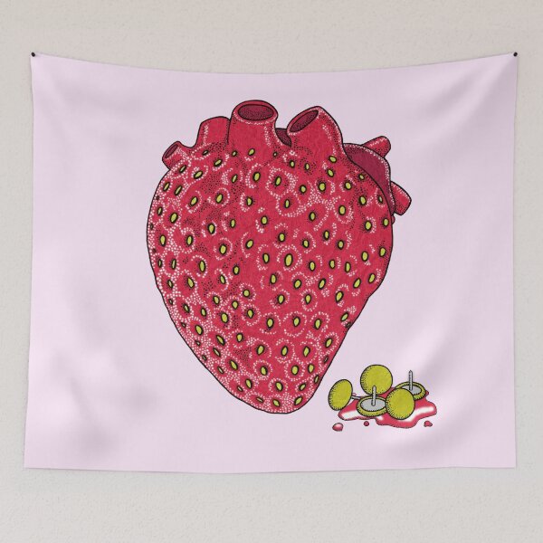 Item preview, Anatomical heart in a strawberry costume. designed and sold by Marta-Disaster.