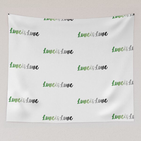 Item preview, Aromantic Pride Love is Love designed and sold by Hannah Grace Designs.