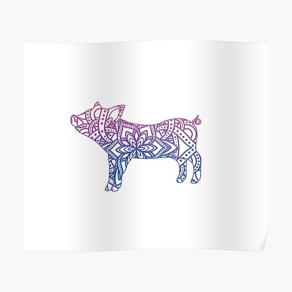 Download Pig Svg Posters Redbubble