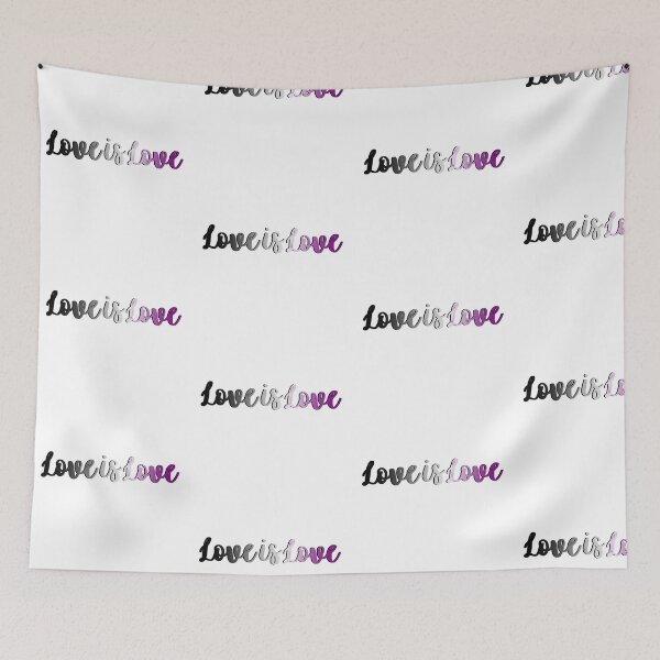 Item preview, Asexual Pride Love is Love designed and sold by Hannah Grace Designs.