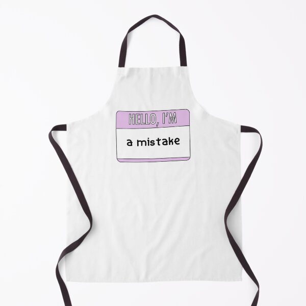 Item preview, Hello, I’m a mistake’ name tag, Pink designed and sold by amphoterica.