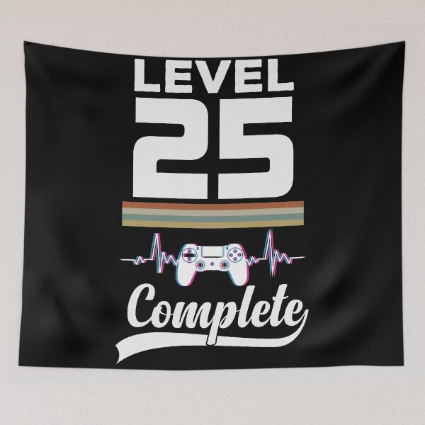 Artikelvorschau, Level 25 Complete - Jahrgang 1996 Gaming - 25. Geburtstag Videospiel Vatertags-Weihnachtsgeschenk entworfen und verkauft von ALITOPRINCE.