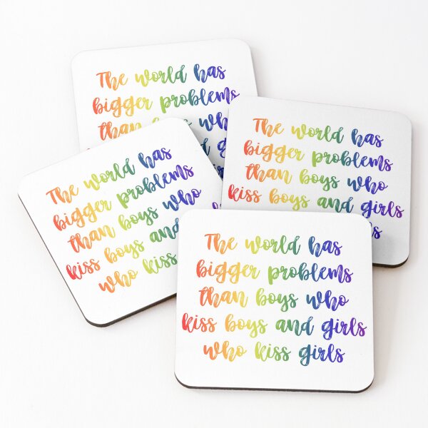 Item preview, “The world has bigger problems…” Pride Quote designed and sold by Hannah Grace Designs.