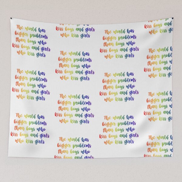 Item preview, “The world has bigger problems…” Pride Quote designed and sold by Hannah Grace Designs.