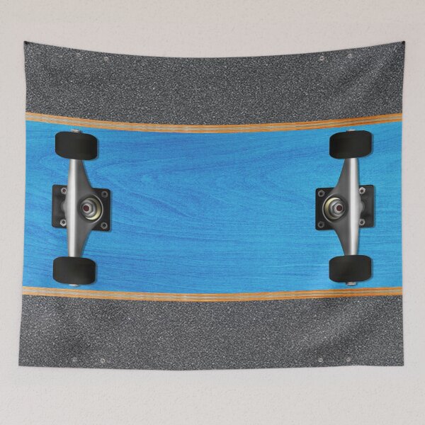 Item preview, (Blue) Skateboard with Grip Tape on reverse side designed and sold by Tree45.