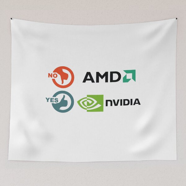 Item preview, No AMD Yes Nvidia designed and sold by NiceShirtY.