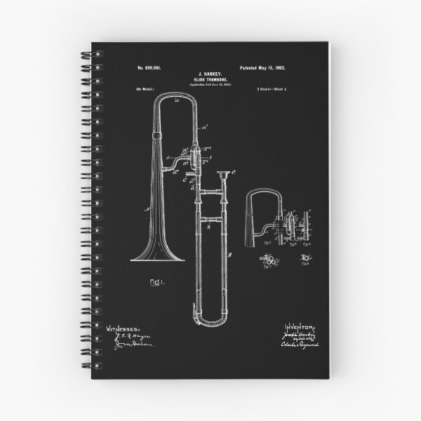 Item preview, Trombone Player Cool Patent Style Trombonist designed and sold by weirdrelatives.