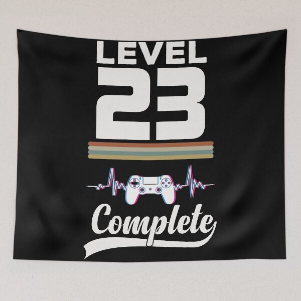 Item preview, Level 23 Complete - Born in 1998 Gaming - 23rd Birthday Anniversary Video Game Father's Day Christmas Present designed and sold by ALITOPRINCE.