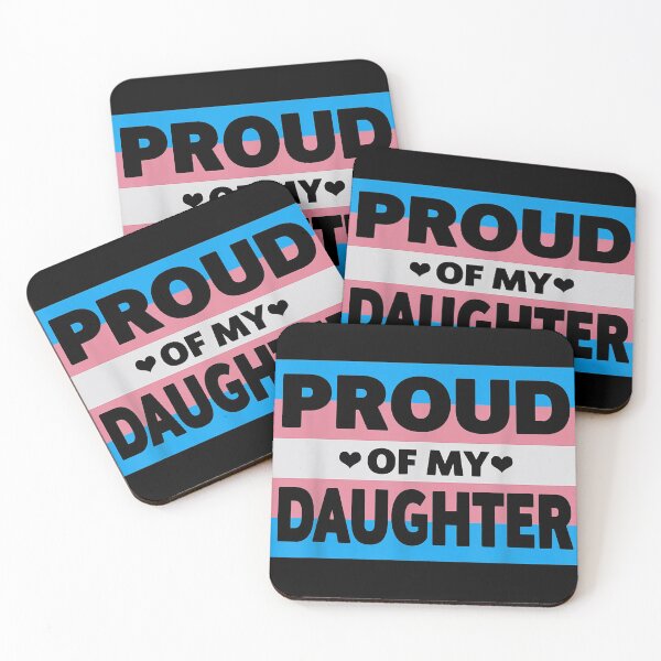 Item preview, Transgender Pride Proud Of My Daughter Mom & Dad cute heart designed and sold by DeanLee.