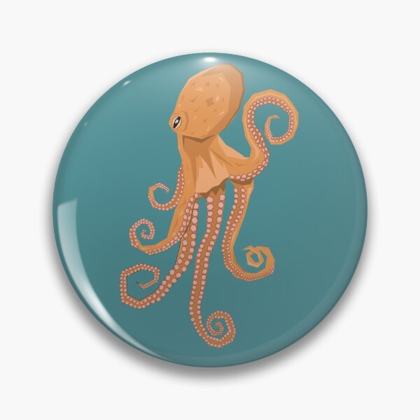 Item preview, Cool orange octopus designed and sold by Oldbridge.