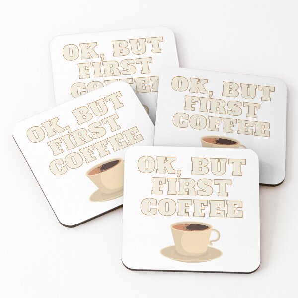 Item preview, Ok But First Coffee - Coffee Fanatics designed and sold by VikGen.