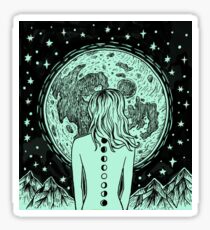 She is the Moon Sticker