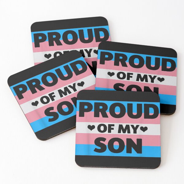 Item preview, Transgender Pride Proud Of My Son Mom & Dad cute heart designed and sold by DeanLee.