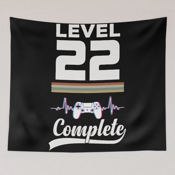 Item preview, Level 22 Complete - Born in 1999 Gaming - 22nd Birthday Anniversary Video Game Father's Day Christmas Present designed and sold by ALITOPRINCE.