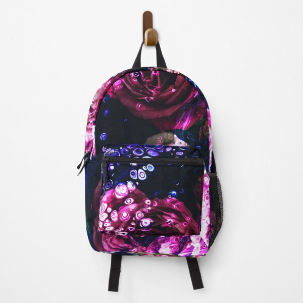 Item preview, "Evermore" floral plant collage of roses wrapped in a mist of aqua blue designed and sold by N-o-r-d-l-y-s.