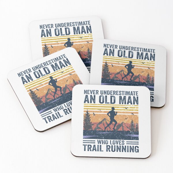 Item preview, Never Underestimate An Old Man Trail Runnin| Perfect Gift designed and sold by sherricam.