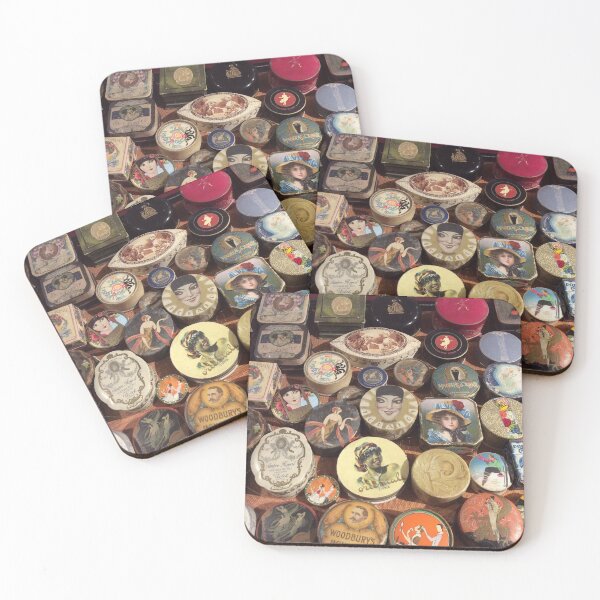 Item preview, Collectable vintage perfume and makeup tins designed and sold by Mack-Lahnee.