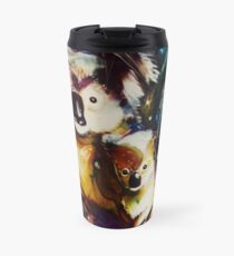 Koalas with baby beside Travel Mug