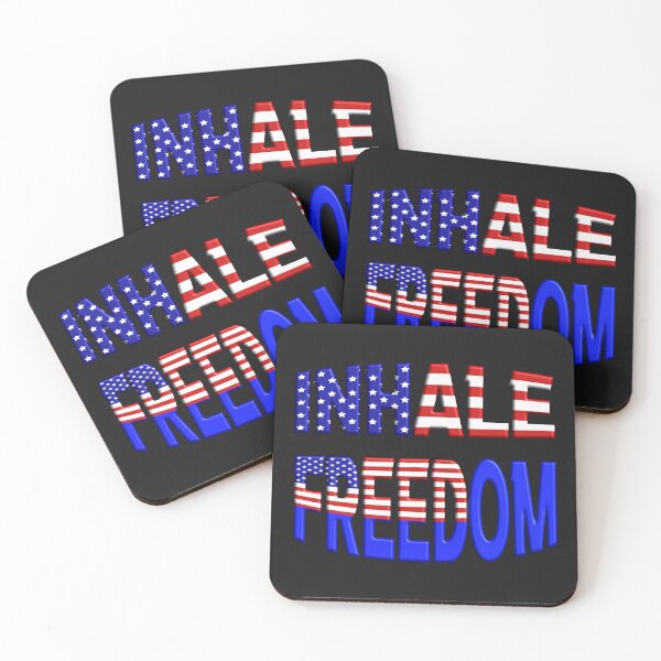 Item preview, INHALE FREEDOM - 4 JULY HAPPY INDEPENDANCE DAY!! designed and sold by Ralek.