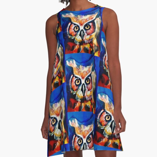 Owl A-Line Dress