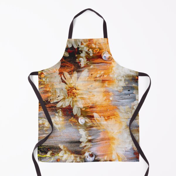 Item preview, "Invisible String" Floral plant collage of flowers wrapped in a fog of orange and yellow designed and sold by N-o-r-d-l-y-s.
